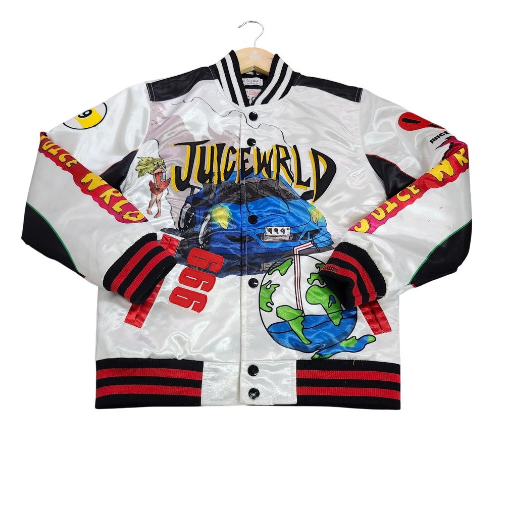 Headgear Classics Varsity Jacket Mens M Goodbye and Good Riddance White EUC